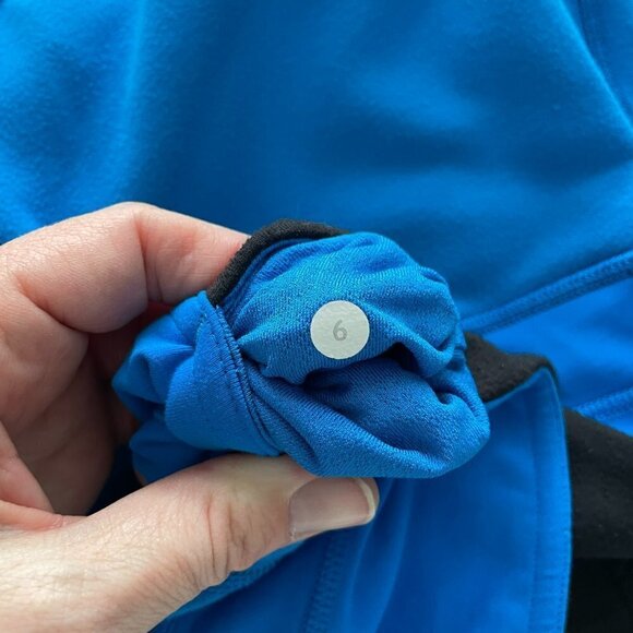 Lululemon Run: Runder Under Pant Pull-On Activewear Run Leggings Black Blue 6 - Picture 5 of 7